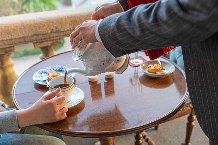 2023년 상반기 '밤의 석조전' 행사 사진 '테라스 카페 체험'. 문화재청 제공