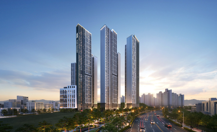 더샵 오창프레스티지 투시도. 포스코이앤씨 제공