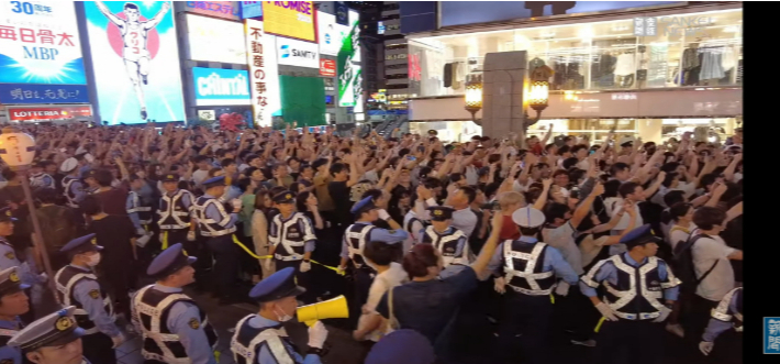 9월 14일 도톤보리 시내 모습. 산케이 뉴스 유튜브 캡처