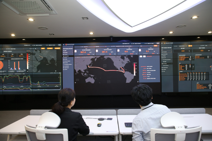 HS4 육상관제센터. 한화오션 제공