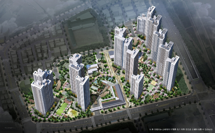 철산자이 브리에르 조감도. GS건설 제공