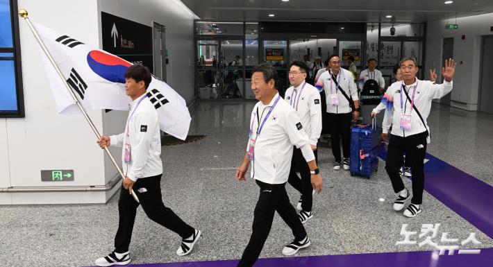 대한민국 선수단 본진, 항저우 입성