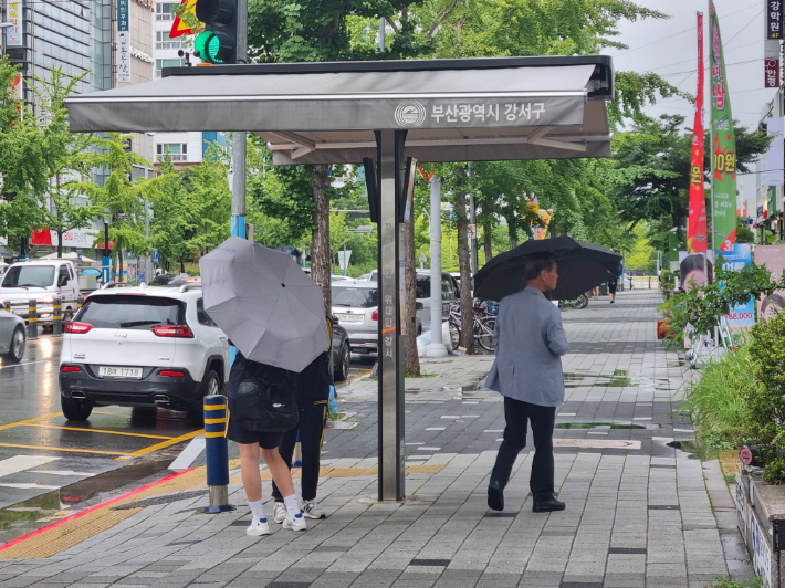 비 내리는 부산. 김혜민 기자