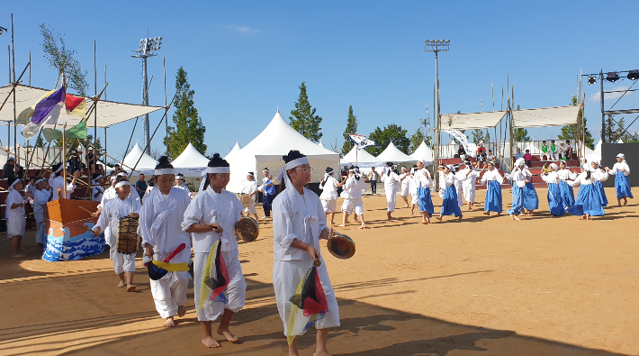 한국민속예술제 초청공연 사진. 전라남도 제공