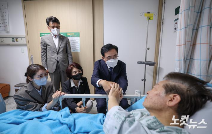 이재명 대표와 만난 진교훈 강서구청장 보궐선거 후보