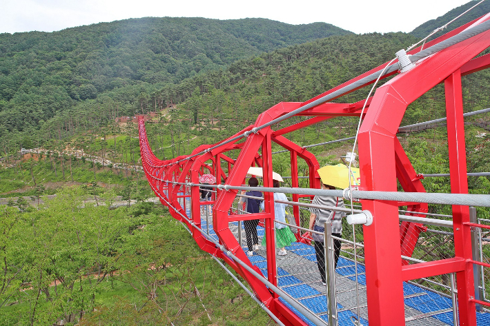 산청엑스포 무릉교. 경남도청 제공