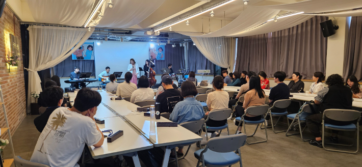 21일 열린 '청년공동체 활성화사업 성과공유회'. 순천시 제공 