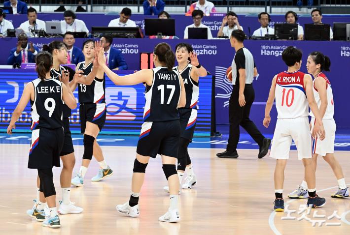 여자농구, 한가위 남북대결에서 승리