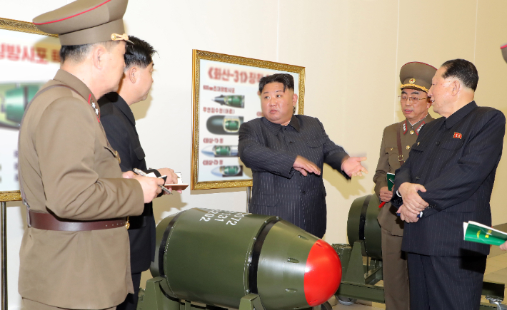 북한 전술핵탄두. 연합뉴스