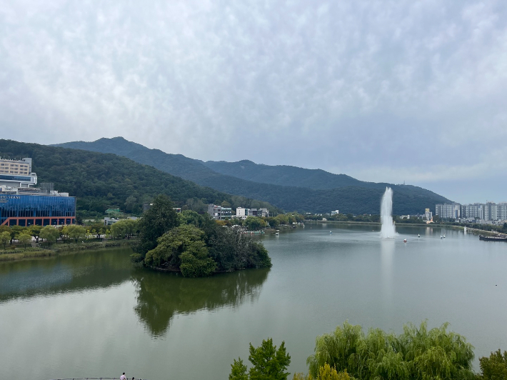 대구 수성못. 지민수 기자 