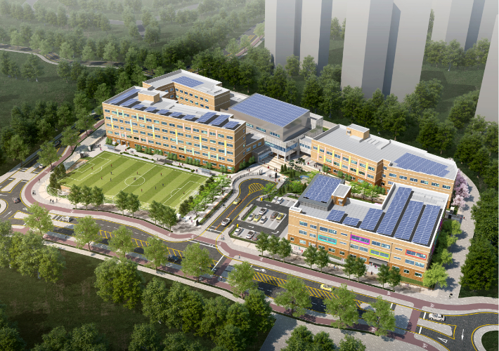 바른유치원 바른초등학교 조감도. 세종시교육청 제공