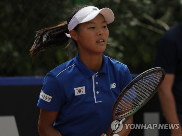 한국 여자 테니스 국가대표 백다연. 대한테니스협회 제공