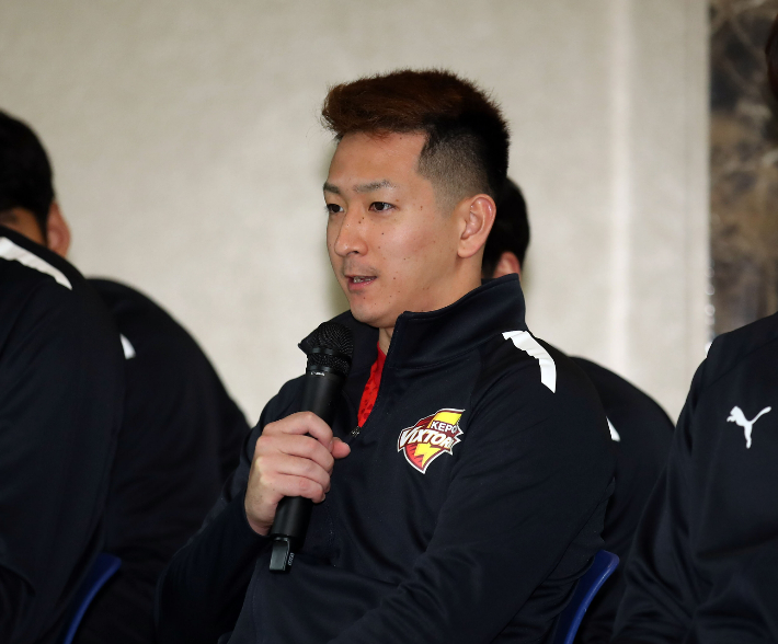 한국전력에 아시아쿼터로 합류한 일본 리베로 료헤이 이가. 발리볼코리아닷컴 제공