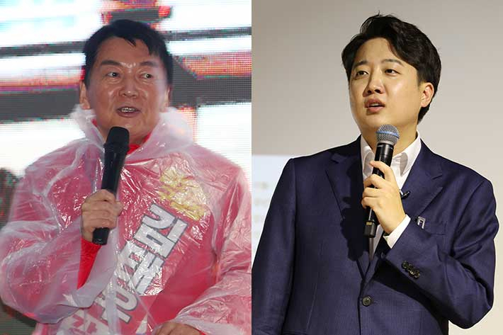 국민의힘 안철수 의원(왼쪽), 이준석 전 대표. 연합뉴스