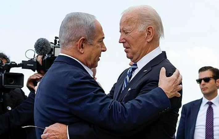 조 바이든(오른쪽) 미국 대통령과 베냐민 네타냐후 이스라엘 총리. 연합뉴스 