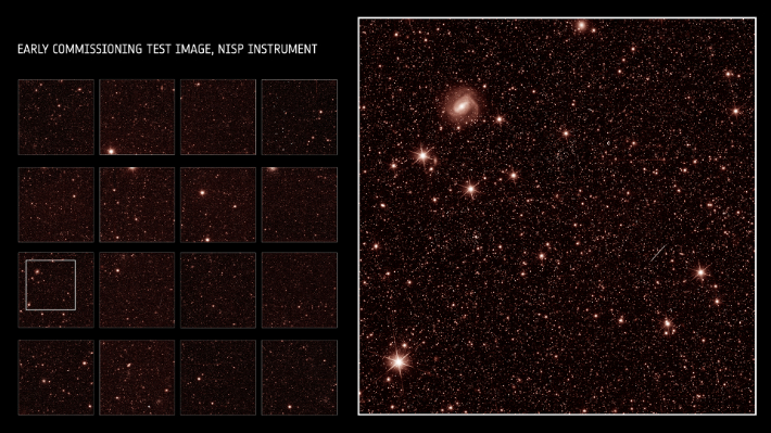 유클리드의 NISP 기기로 관측한 테스트 이미지. ESA/Euclid/Euclid Consortium/NASA