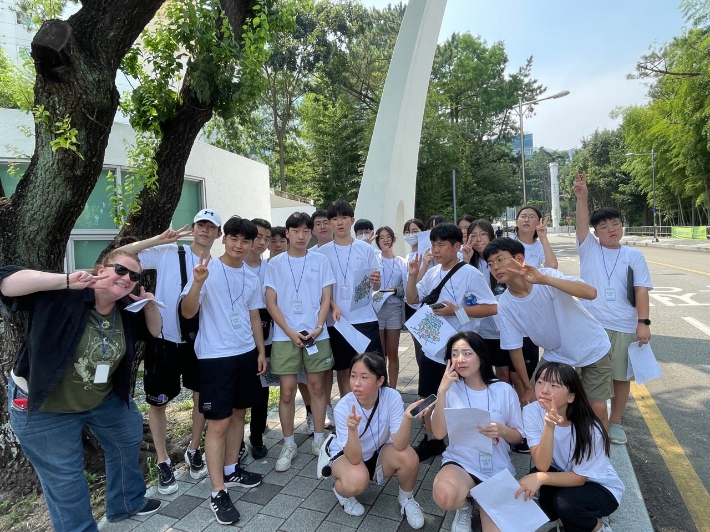 부산시교육청이 주관한 영어캠프에 참여한 학생들/부산시교육청 제공