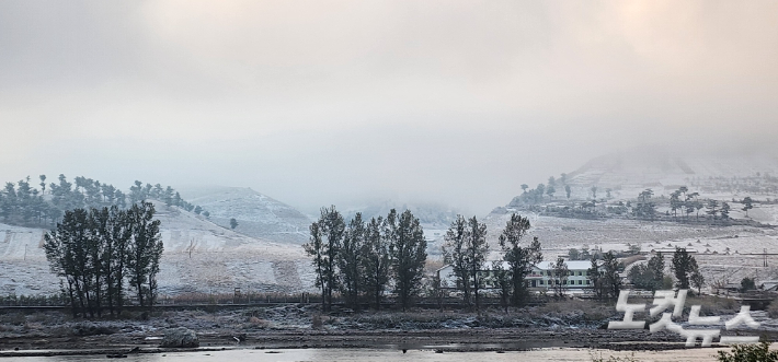 중강진의 설경. 권영철 대기자