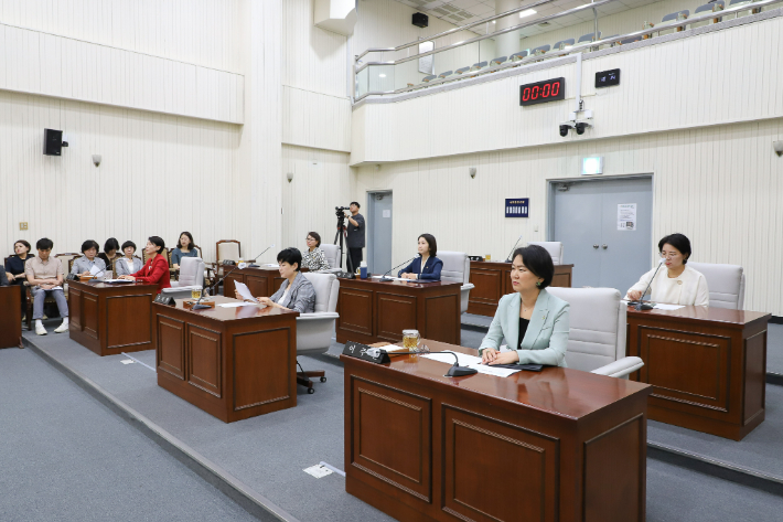 지난 6월 과천시의회 제277회 제1차 정례회 제3차 본회의장 모습. 과천시의회 제공