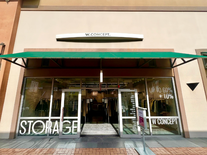 여주 프리미엄 아울렛 WEST에 들어선 W컨셉 아울렛 팝업 스토어. 신세계사이먼 제공