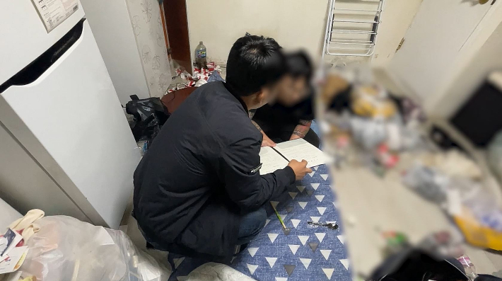 유령법인 관리책 조직원 체포장면. 경기남부경찰청 제공