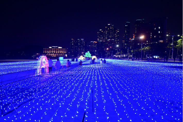 2022년 부산 해운대 빛 축제. 해운대구 제공