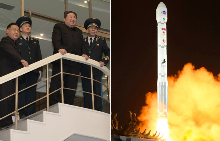 북한은 21일 오후 평안북도 철산군 서해위성발사장에서 신형위성운반로케트 '천리마-1'형에 정찰위성 '만리경-1'호를 탑재해 성공적으로 발사했다고 조선중앙TV가 22일 보도했다. 연합뉴스 