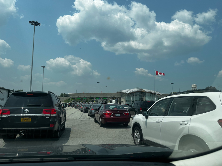 나이아가라 폭포 인근의 미국과 캐나다를 잇는 국경검문소 모습. 자료사진. 최철 기자  