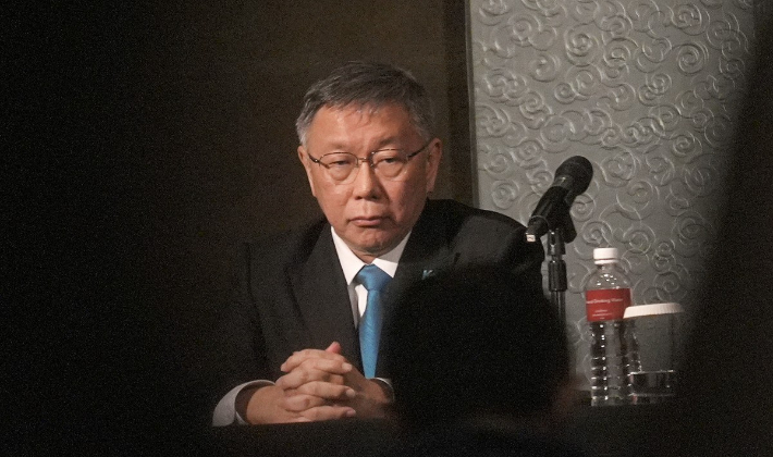 커원저 대만 민중당 총통 후보. 연합뉴스