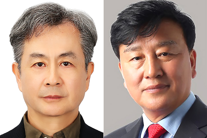 좌측부터 임현규 경영지원부문장, 이용복 법무실장. KT 제공