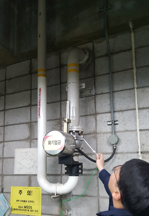 가스 안전 점검. 경남도청 제공 