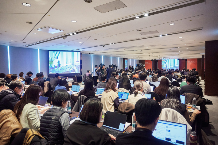 한화그룹 모멘텀 부문이 4일 '2023 한화 배터리 데이'를 열고 이차전지 장비사로서 미래 비전을 제시했다. ㈜한화 제공