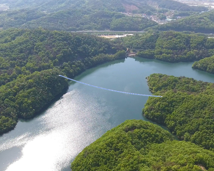 제2하늘다리 조감도. 진천군 제공