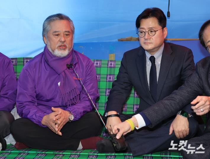 발언하는 이정민 이태원 참사 유가족협의회 위원장