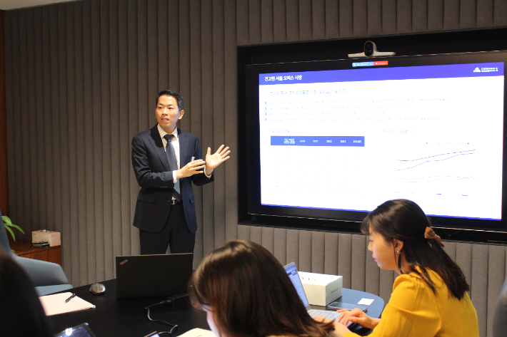 쿠시먼앤드웨이크필드 기자간담회. 쿠시먼앤드웨이크필드 제공