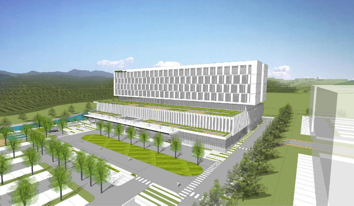 경상남도의료원 진주병원 건축기획조감도. 경남도청 제공 
