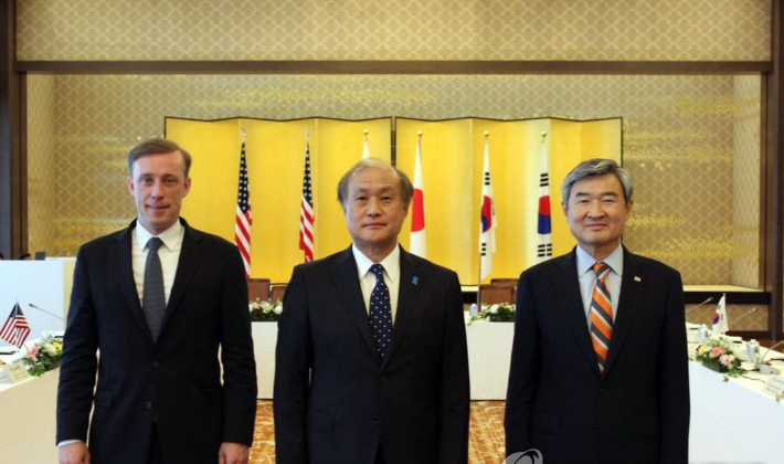 지난 6월 15일 일본 도쿄에서 열린 한미일 안보실장회의. 연합뉴스