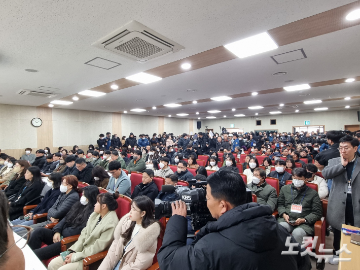 7일 열린 순천시 폐기물처리시설 공청회. 박사라 기자