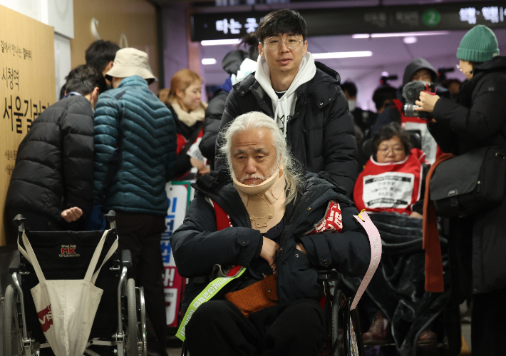 박경석 전장연 대표. 연합뉴스