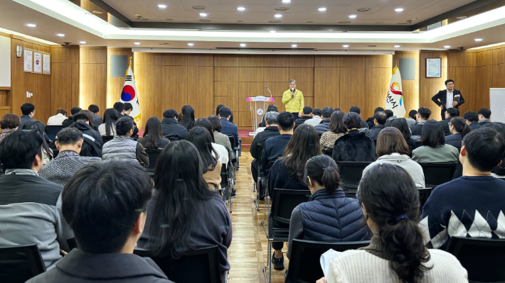 시내버스 운행 중단에 따른 비상근무 요령 교육. 서산시 제공