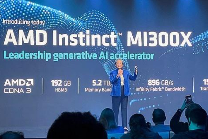 AMD, AI 칩 MI300X 출시. 연합뉴스