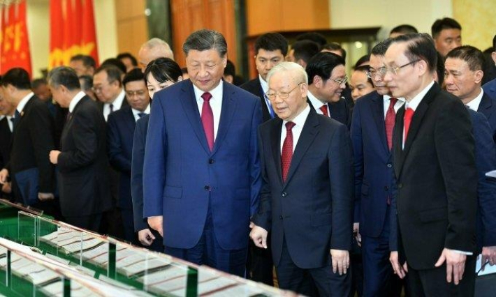 베트남에 방문한 중국 시진핑 국가주석. 연합뉴스