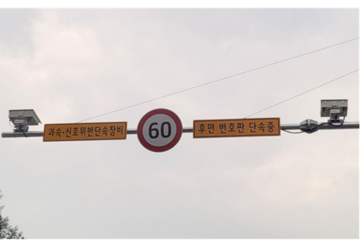 후면 번호판 단속 중. 대구경찰청 제공