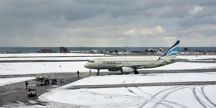 운항이 재개된 제주공항. 독자 제공