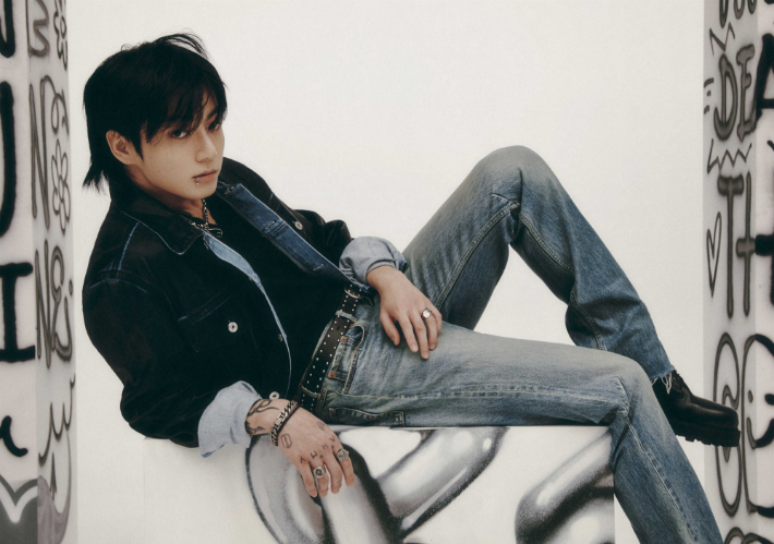 Jungkook do BTS.  Fornecido por Big Hit Music