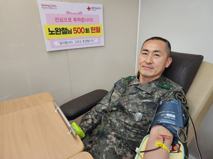 육군 37보병사단 112여단에서 예비군 훈련대장으로 근무하고 있는 노완철 서기관. 37사단 제공