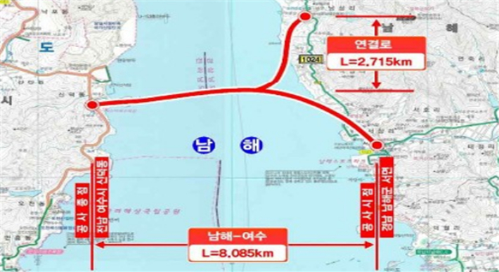 남해~여수 해저터널. 경남도청 제공 