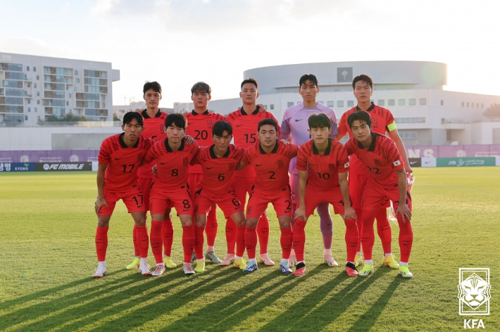 이라크전 선발 라인업. 대한축구협회 제공