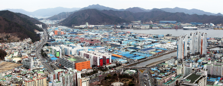 마산자유무역지역 국가산단 지정. 경남도청 제공 