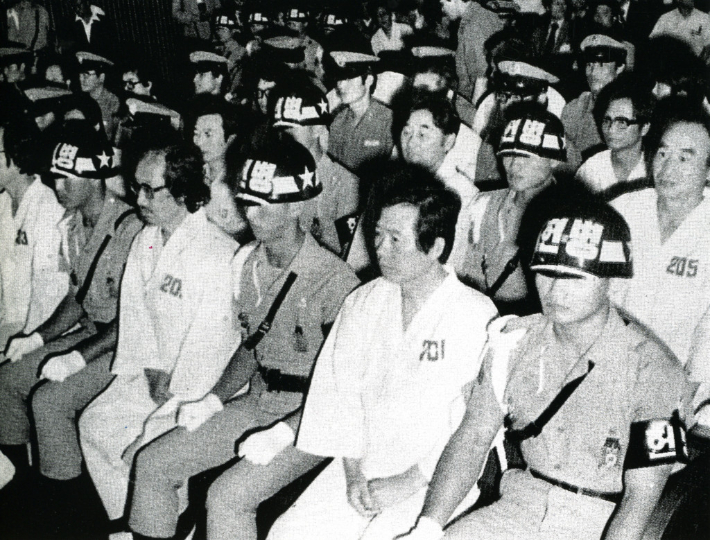 1980년 군사재판에서 사형선고를 받을 당시 모습. 김대중이희호기념사업회 제공